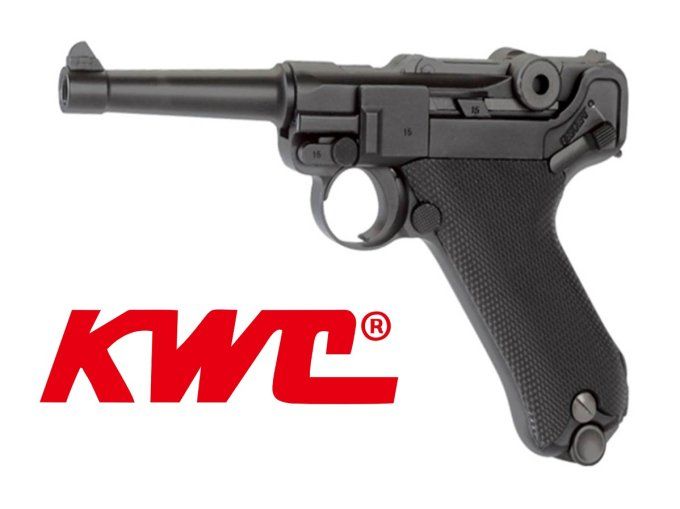 Pistolet  KWC Luger P08  Blowback full métal  Co2  Billes Acier Cal 4.5