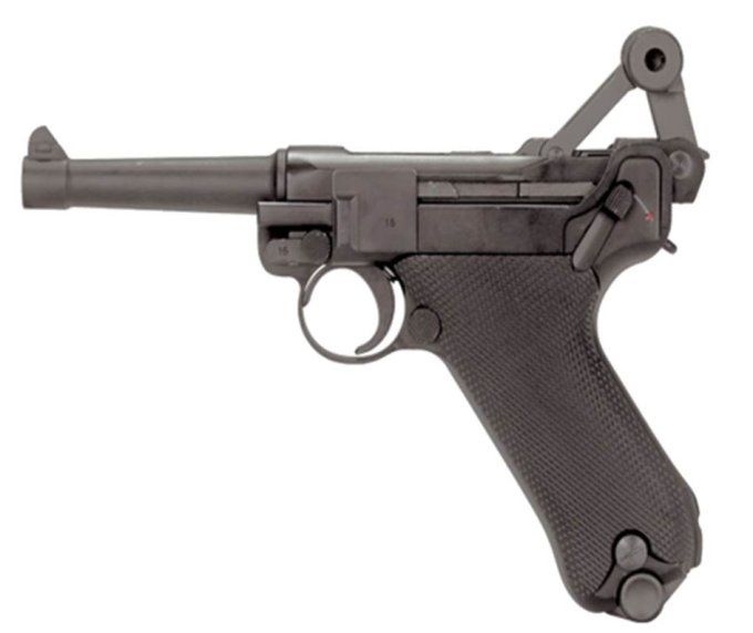 Pistolet  KWC Luger P08  Blowback full métal  Co2  Billes Acier Cal 4.5