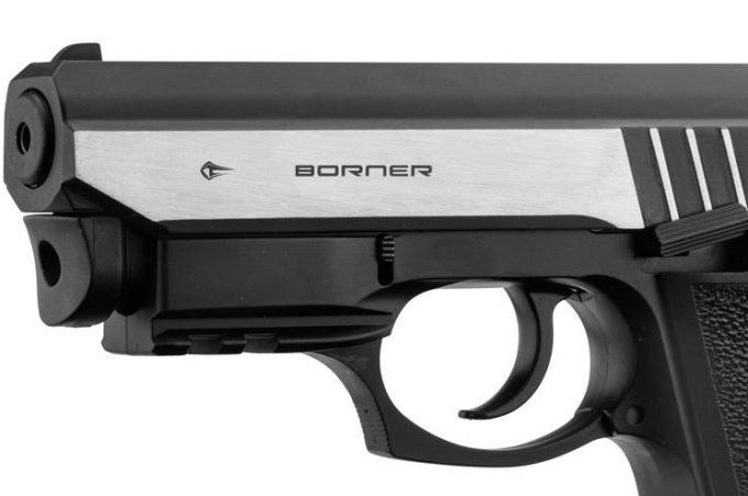 Pistolet  Borne Panther 801 Blowback full métal 3 Joules /  Co2  Billes Acier Cal 4.5