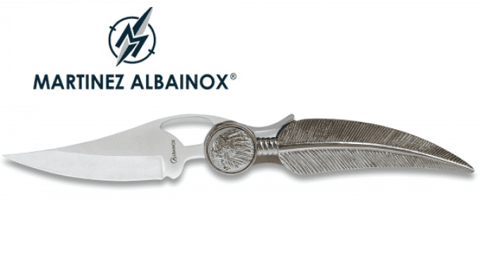 Couteau Pliant plume tête d’indien lame de 8.5 cm