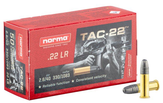 Cartouches  22LR  Norma TAC  X 50