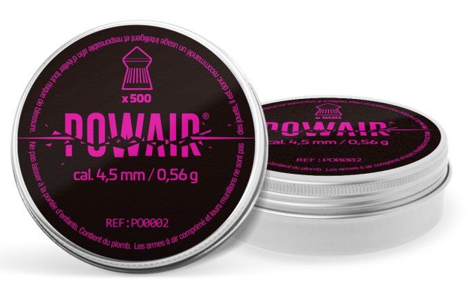 PLOMB  pointus Powair – Cal.   4.5 mm  Boite de 500