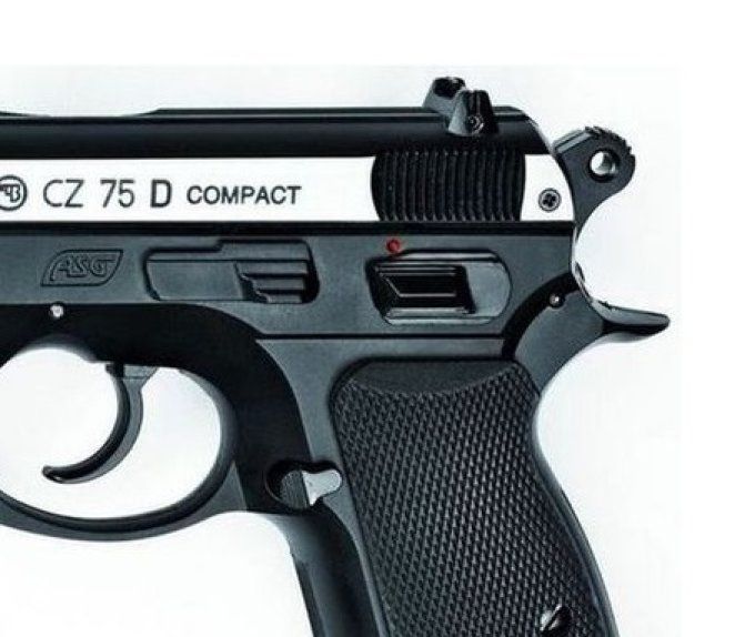 Pistolet GNB  CZ 75D Compact bicolore  ASG - Co2  Billes Acier Cal 4.5