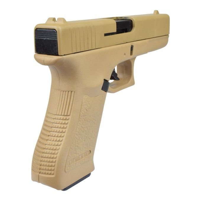 Pistolet Gap Désert, réplique du Glock 17 Cal 9 mm à blanc uniquement