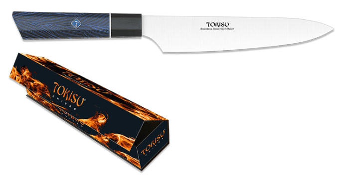 Couteau cuisine bleu small gyoto lame de 19.30 cm « TOKISU »