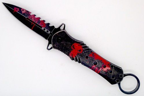 Couteau Pliant decor Punicher