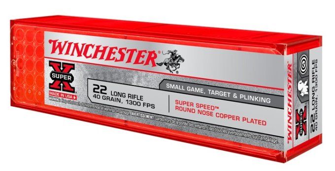 Cartouches  super X  CP / super speed -  Cal.22LR   boite de 100