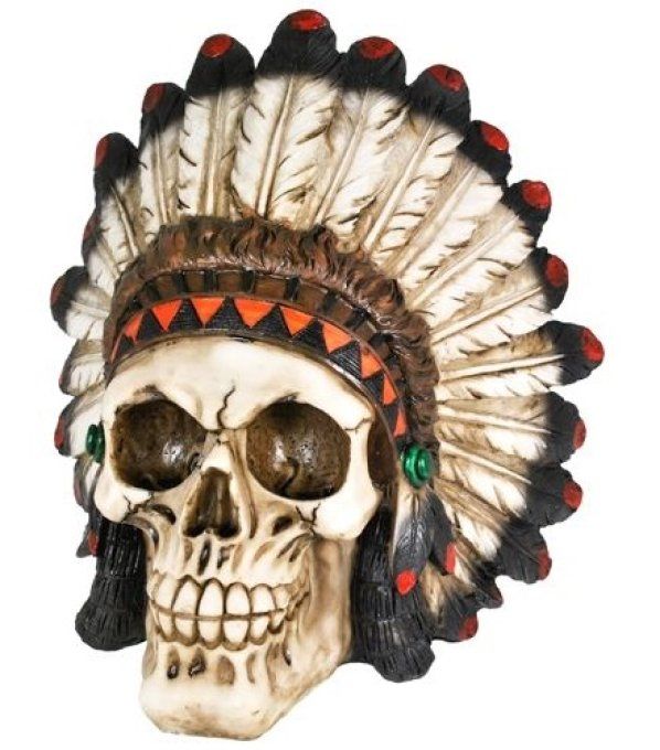 Crâne tête de mort indien