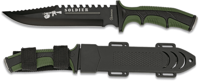 Couteau tactique Soldier vert  lame de 19 cm