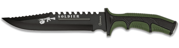 Couteau tactique Soldier vert  lame de 19 cm