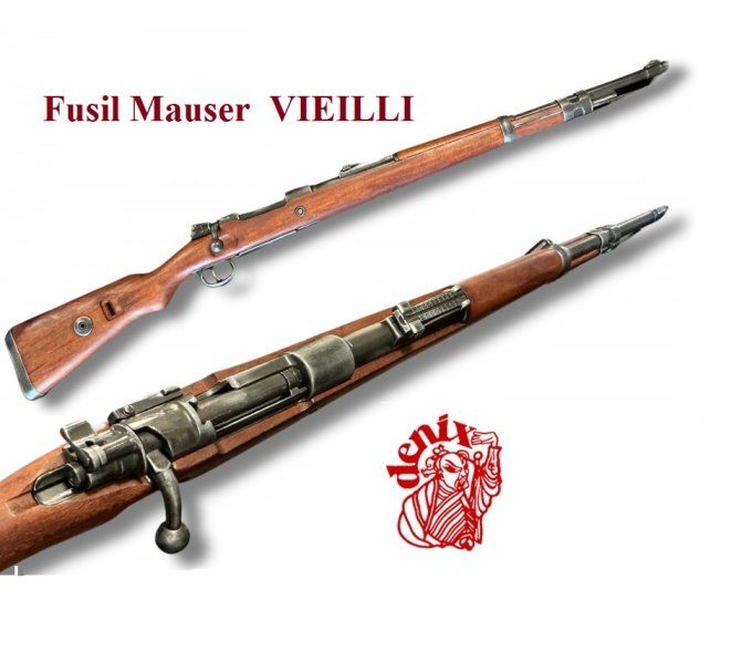 Réplique FUSIL  MAUSER  K98  VIEILLI