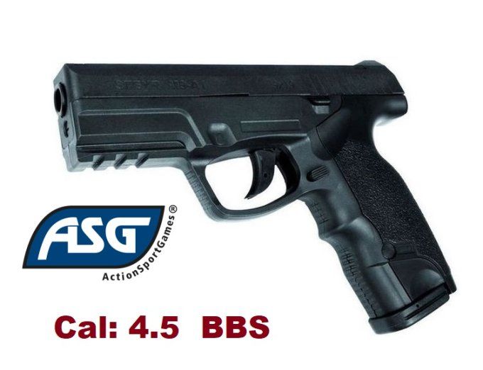 Pistolet STEYR  M9-A1  noir  ASG - Co2  Billes Acier Cal 4.5