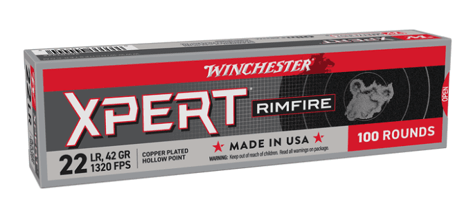 Cartouches  Cal.22LR  EXPERT CP – 42 gr   boite de 100