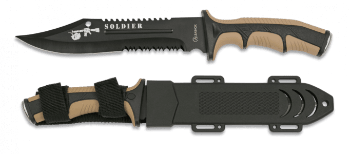 Couteau tactique Soldier coyote  lame de 19 cm