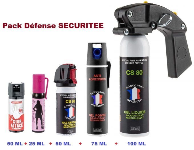Pack  Défense Sécurité de 5 Bombes