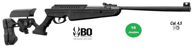 Carabine à air Break Barrel QUANTICO Noir - Cal 4.5 mm  - en 16 Joules