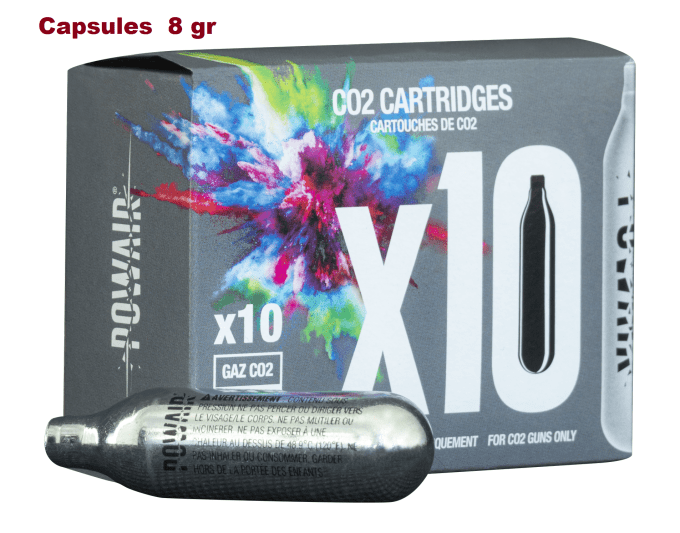CAPSULE  de Co2 de 8 gr  Powair  Boite de 10