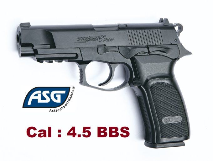 Pistolet Bersa Thunder 9 Pro Noir  ASG - Co2  Billes Acier Cal 4.5