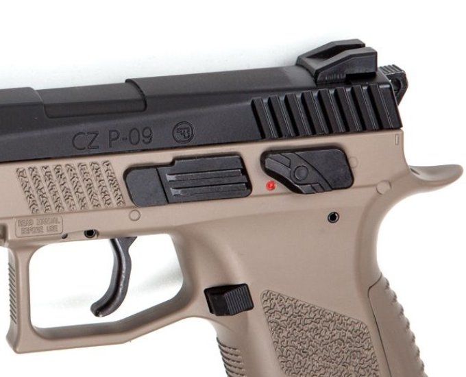 Pistolet CZ P-09 Duty FDE  ASG - Co2  Cal 4.5 Plomb ou Billes