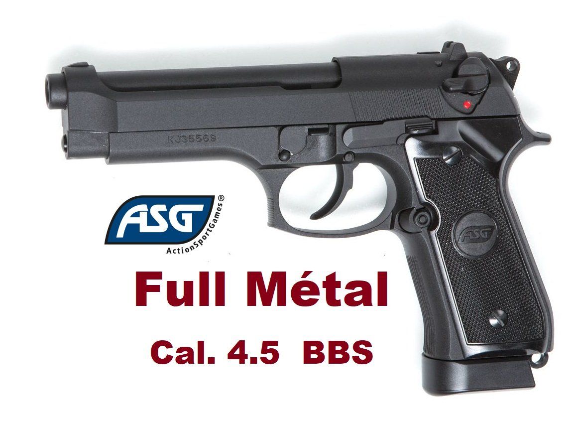 Pistolet X9 Classic Full Métal  ASG - Co2  Cal 4.5  Billes acier