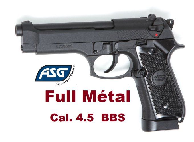 Pistolet X9 Classic Full Métal  ASG - Co2  Cal 4.5  Billes acier