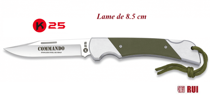 Couteau Pliant R25 Mod. Commando lame de 8.5 cm
