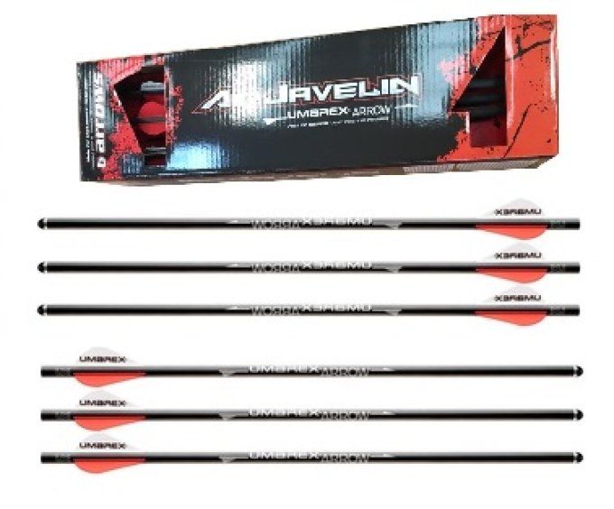 Pack de 6  Flèches carbone Airjavelin pour Fusil Arbalète