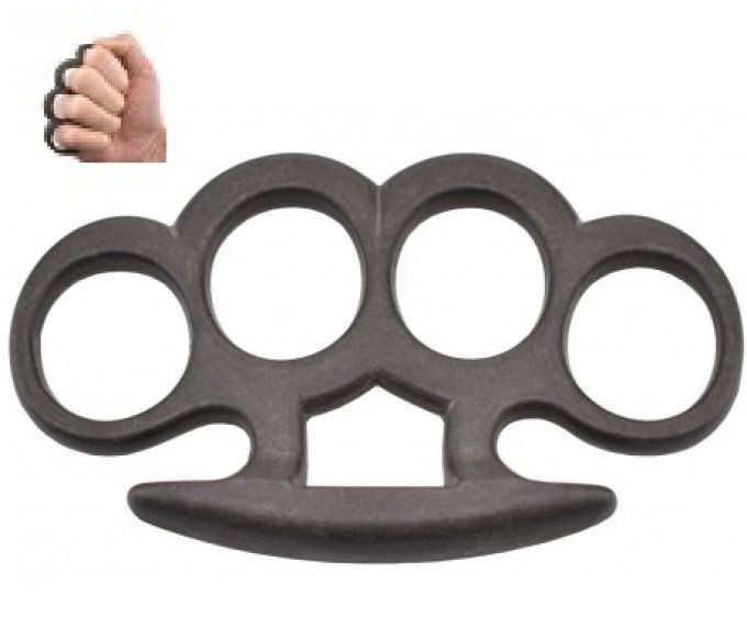 Poing Américain Power Aluminium Gris noir