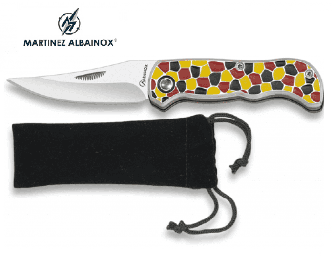 Couteau Pliant de poche design Mosaique Lame de 6.5 cm