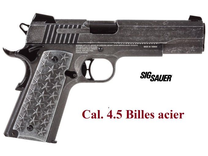 Pistolet  Sig Sauer – 1911 We The People  / Cal 4.5  Billes Acier  et Co2