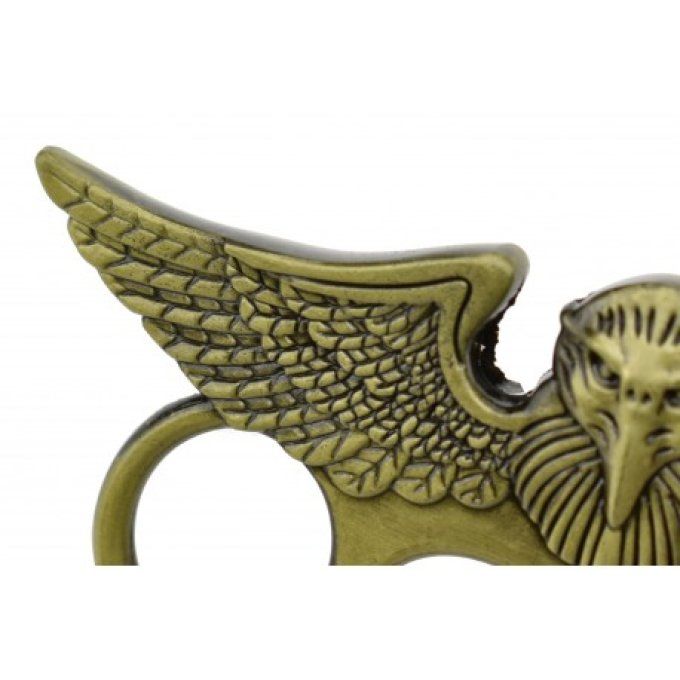 Poing Américain Aigle US vert bronze