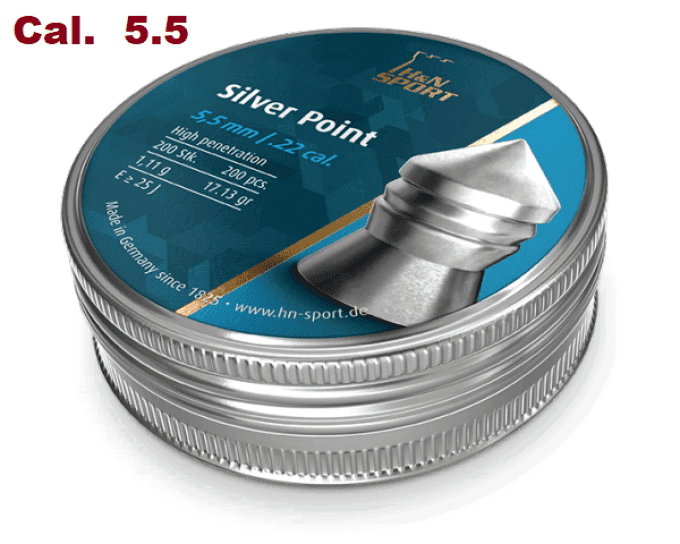Plombs H&N  Silver Point – Cal. 5.5 mm  X 200
