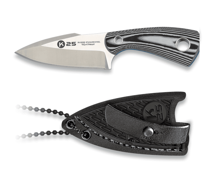 Couteau Botte/Pendentif RUI / K25 lame de 6.50 cm