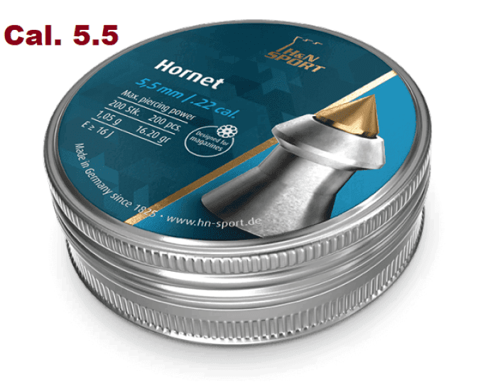 Plombs H&N  Sport  Hornet – Cal. 5.5 mm  X 200