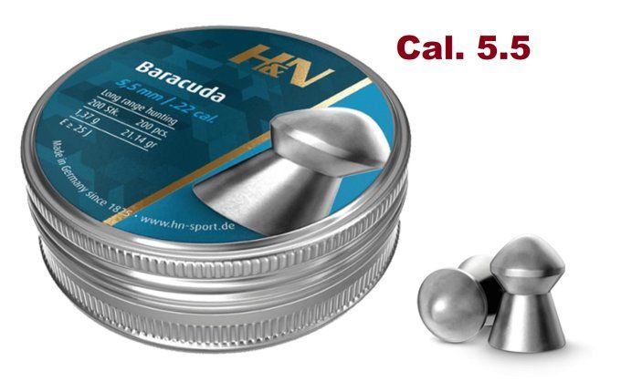 Plombs H&N  Baracuda – Cal. 5.5 mm  X 200