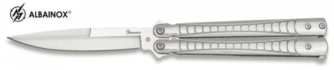 Couteau  papillon   acier  lame de  9.70 cm