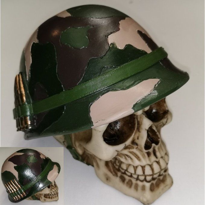 Crane tête de mort Casque US