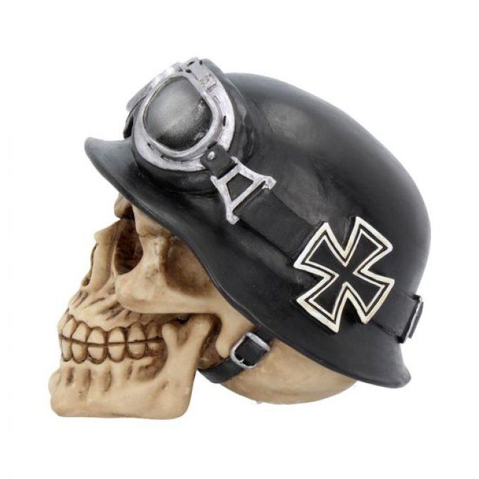 Crane tête de mort casque allemand croix malt