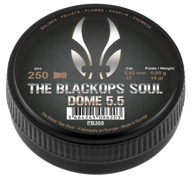 Plombs Black Ops SOUL  DOME   – Cal. 6.35 mm  X 250
