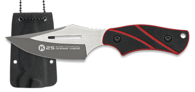 Couteau tour de cou avec kydex de 11.5 cm   K25