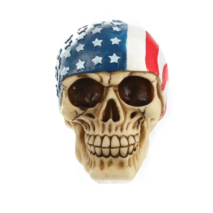 Crâne tête de mort Drapeau Americain