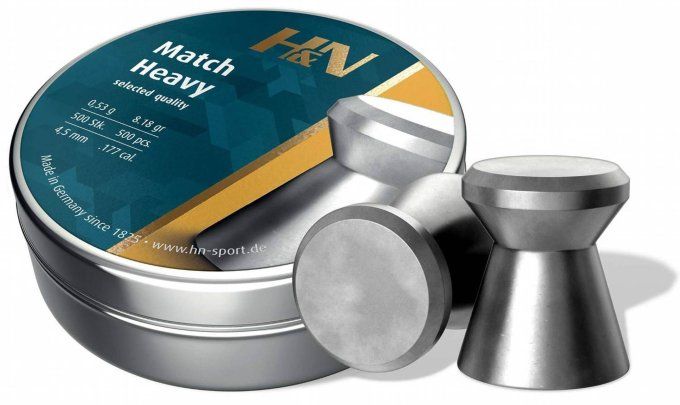 Plombs H&N  Heavy Match – Cal. 4.5 mm  X 500