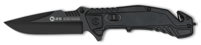 Couteau pliant tactique aluminium noir