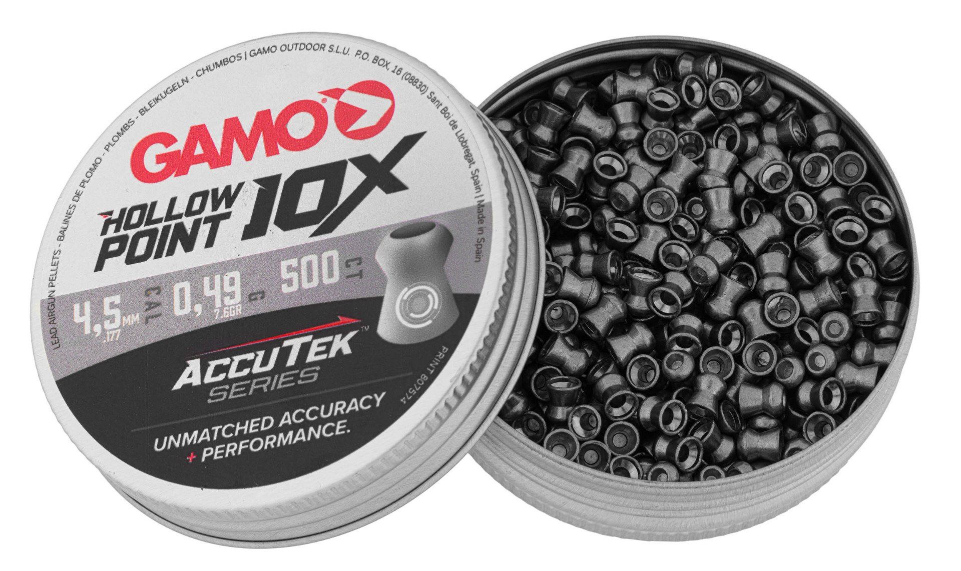Plombs Gamo Hollow Point Accutek  – Cal. 4.5 mm  X 500