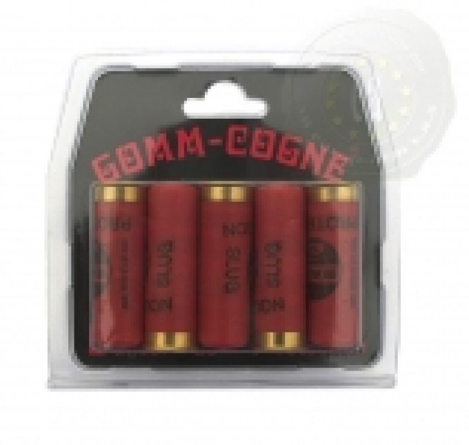 Balles GOMME COGNE x5  Cal. 12/67