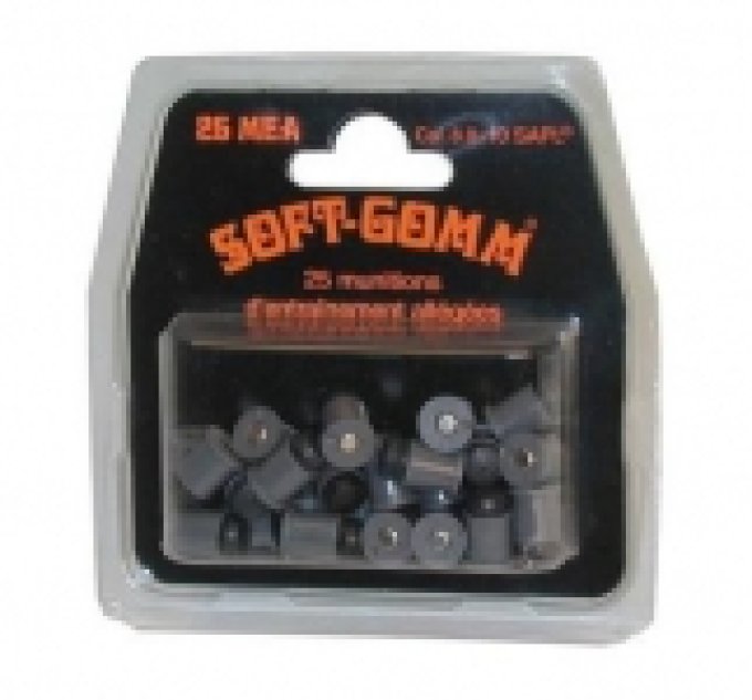 Cartouches SOFT GOMM x25  Cal. 8.8 x 10