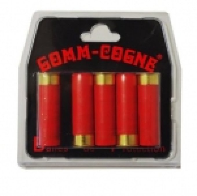 Balles GOMME COGNE x5  Cal. 16/67