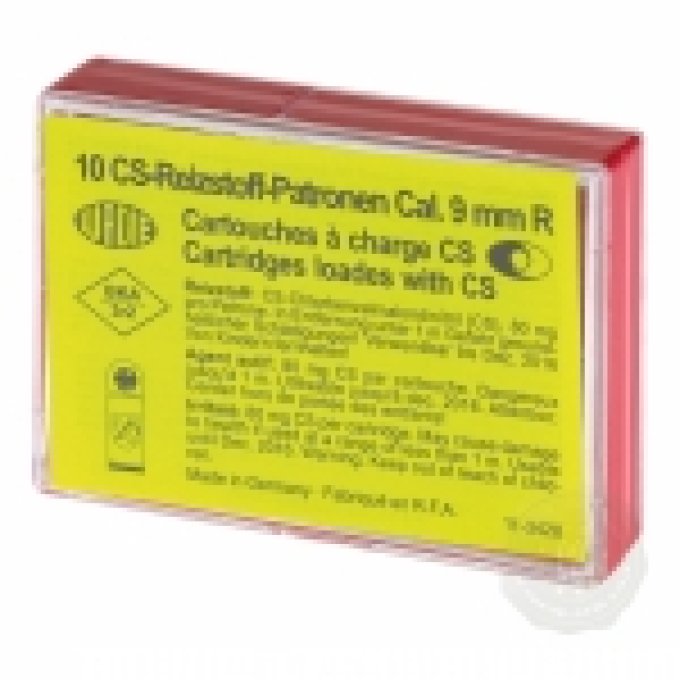Cartouches de Défense au GAZ CS  pour REVOLVER Cal. 9 mm
