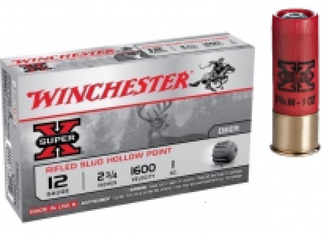 Cartouches Balles Winchester Slug Hollow Point  Cal 12/70