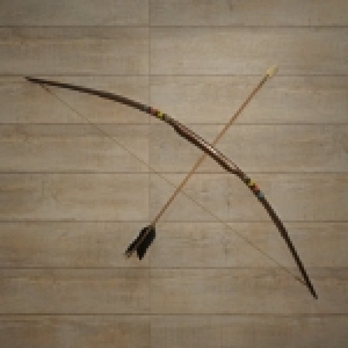 Arc Amérindien recouvert de Rawhide